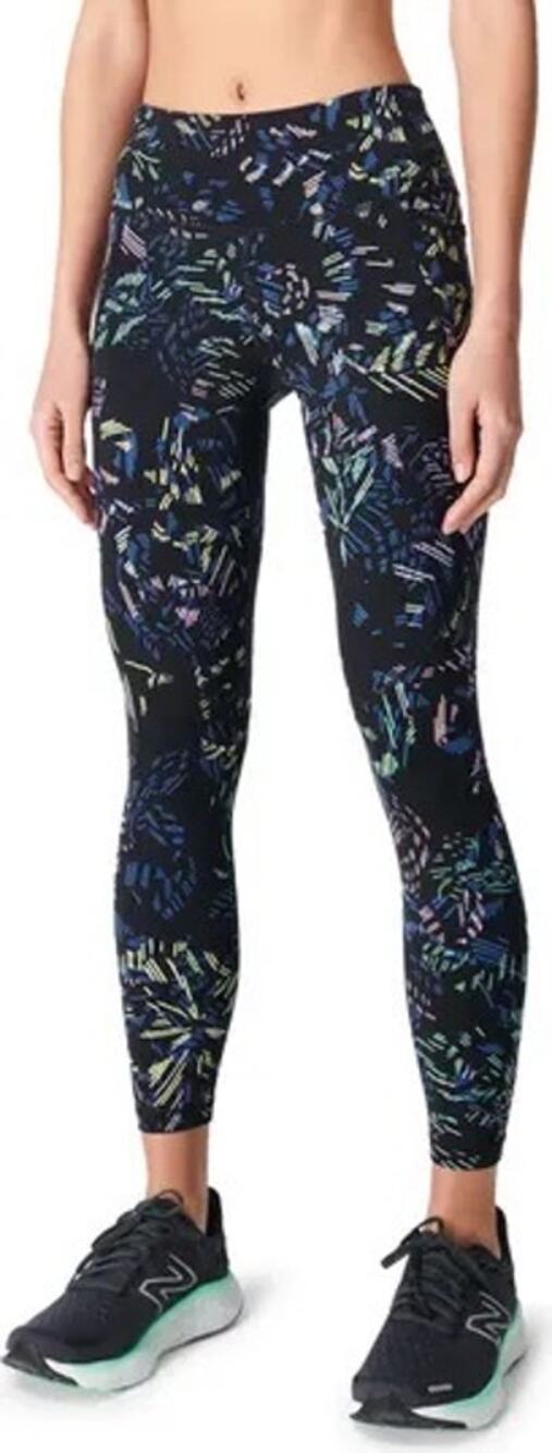 Sweaty Betty Power Pocket 7/8 Legging black floral refract blue pink yellow